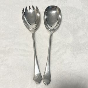 Vintage MAPPIN & WEBB Silverplate Salad Serving Set Vintage England